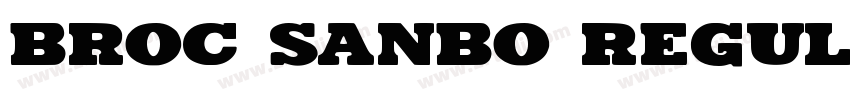 Broc Sanbo Regular字体转换